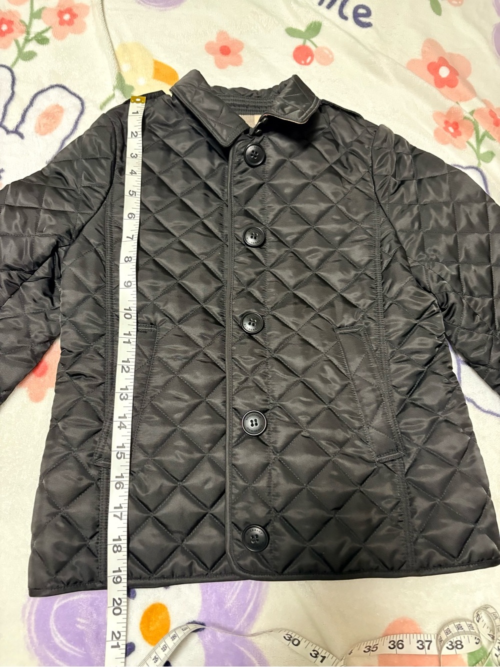 Burberry Black Quilted Kids Puffer Jacket